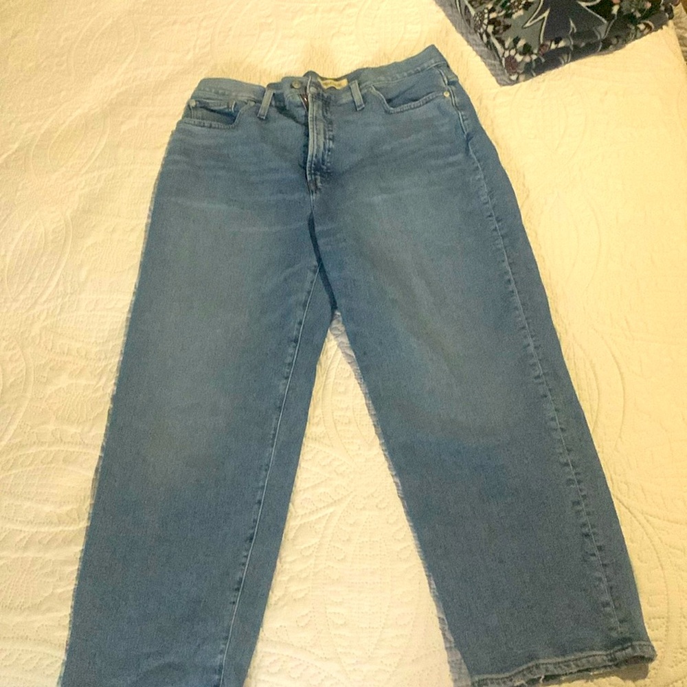 Madewell Perfect Vintage straight crop jean size 32